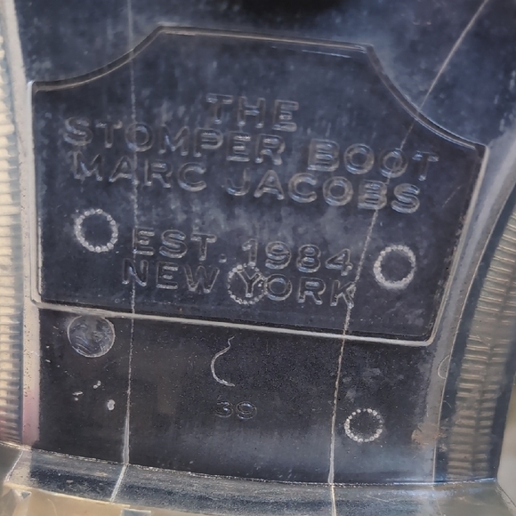 Marc Jacobs | The Stomper Black Ankle Platform Boots Chunky Clear Sole Size 9 - Picture 9 of 11